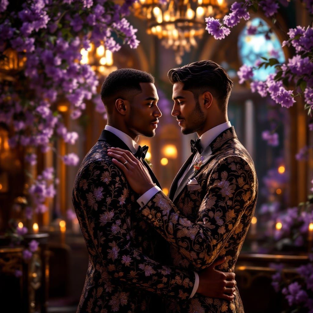 Love in Opulent Art Nouveau Splendor