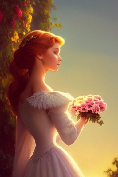 Disney Princess Aurora Portrait at Sunset