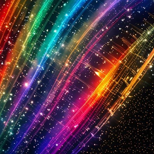 Rainbow Galaxy with Intricate Details