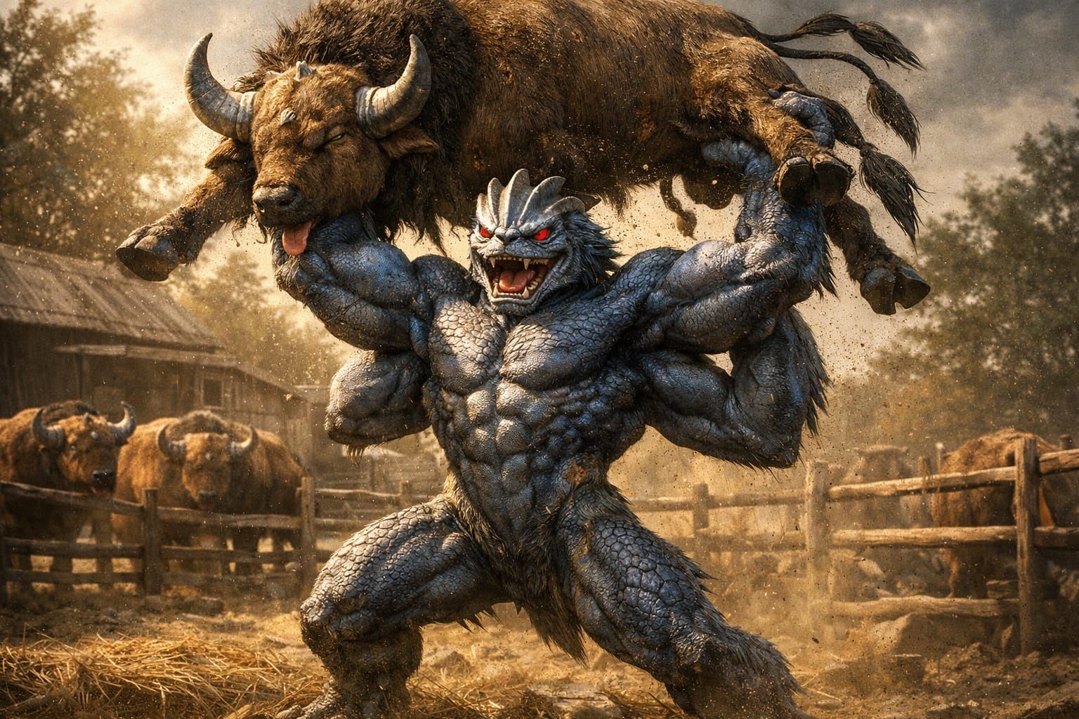 Monster Machamp Pokemon Digital Art