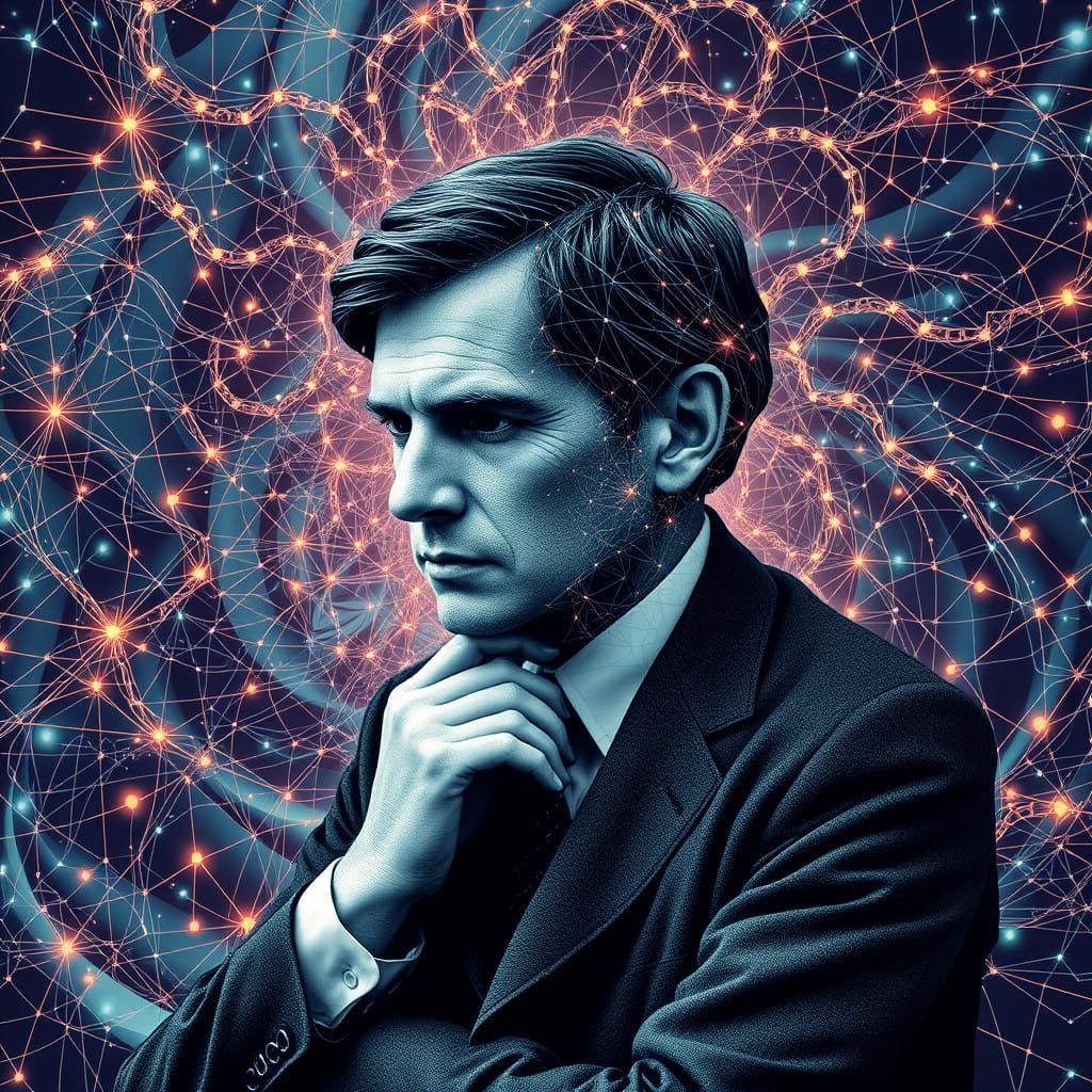 Cyberpunk Portrait of Alan Turing
