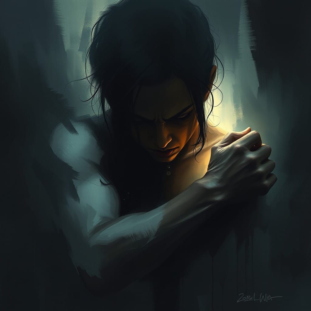 A Tormented Soul, Haunted by Inner Turmoil