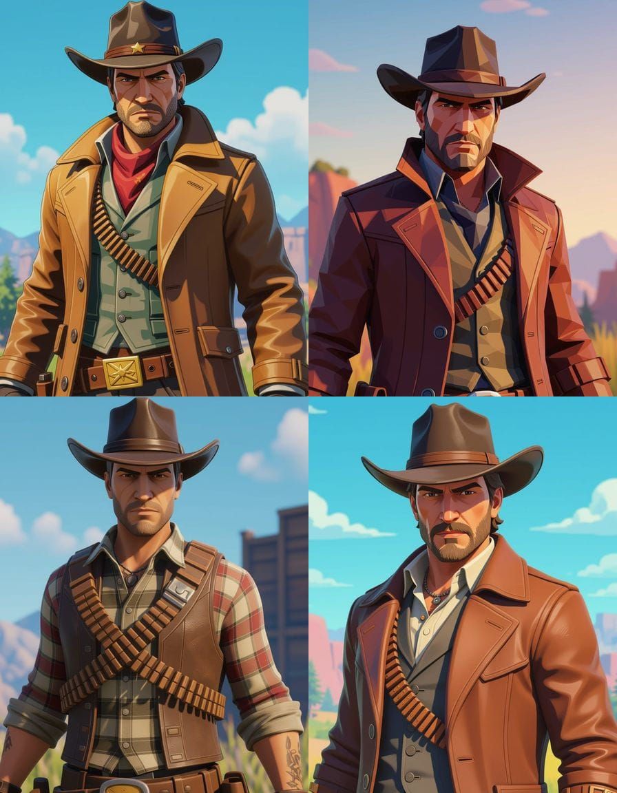 Arthur Morgan as a Fortnite Character
