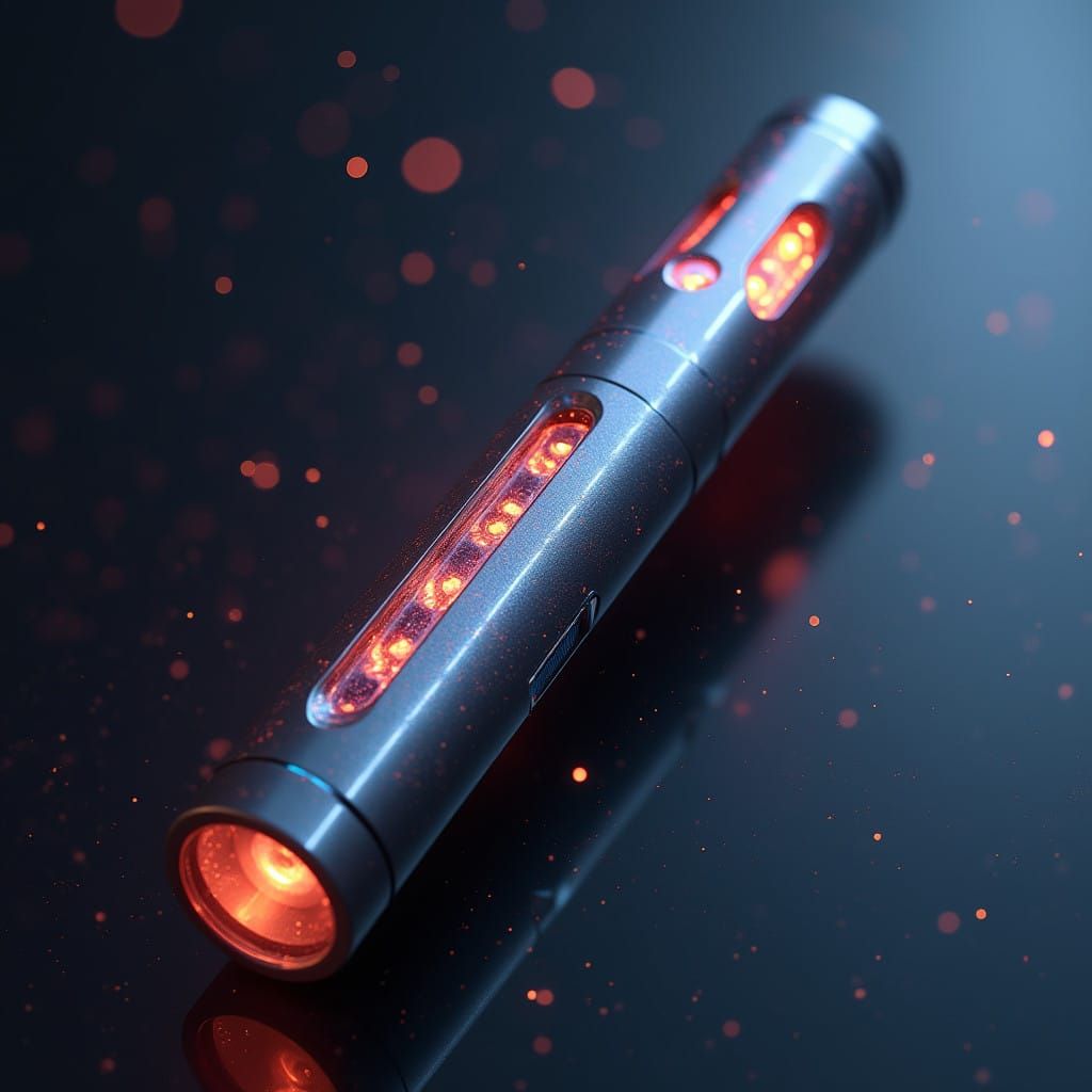 Sleek Futuristic Skin Analyzer with Embedded Micro LEDs