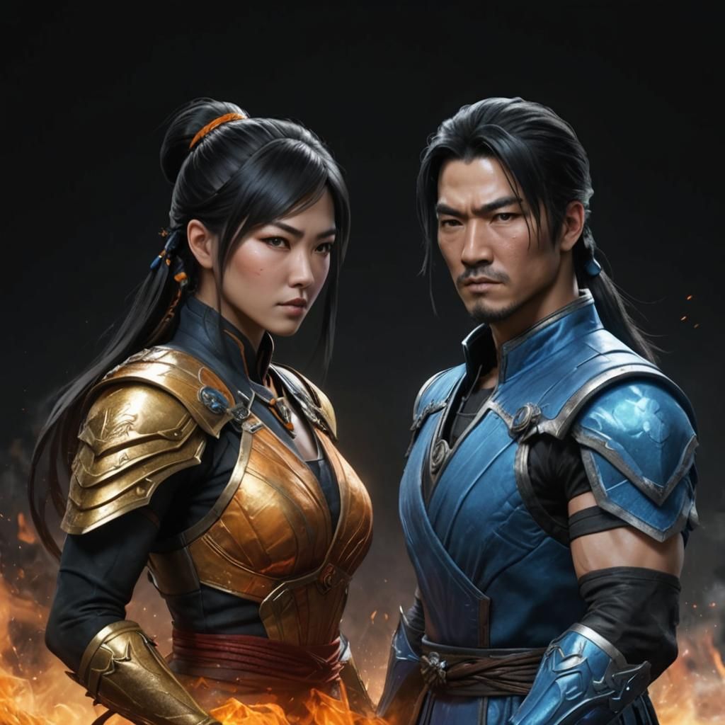 Sub-Zero and Scorpion: Mortal Kombat Concept Art
