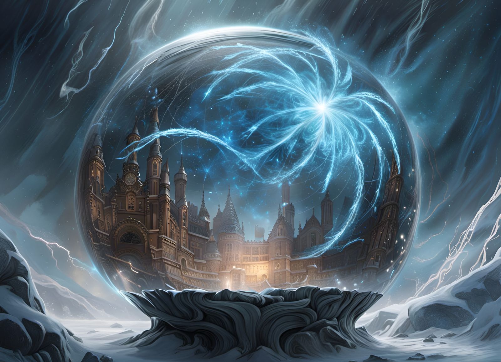 Chaotic Orb of Frozen Thunder in Magical Realism