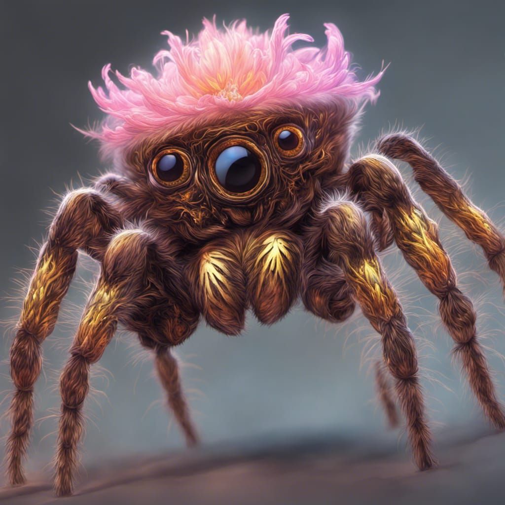 Fractal Spider in Psychedelic Wonderland