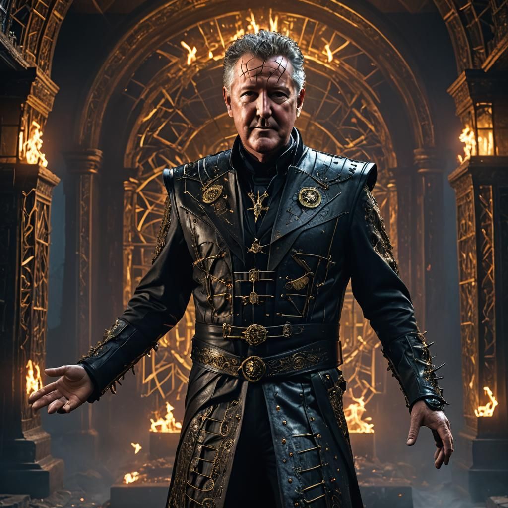Piers Morgan as Hellraiser in Detailed Digital Painting