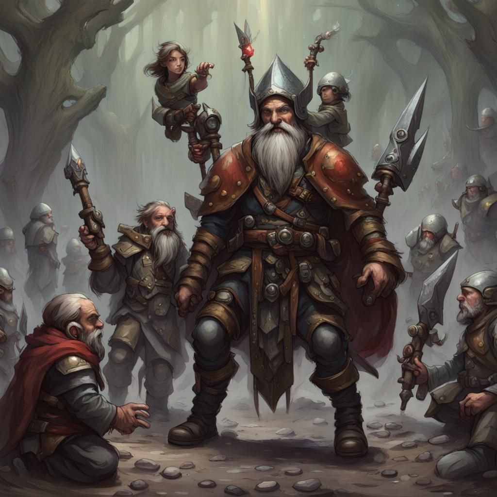 Drider Confronts Deep Gnome War Party