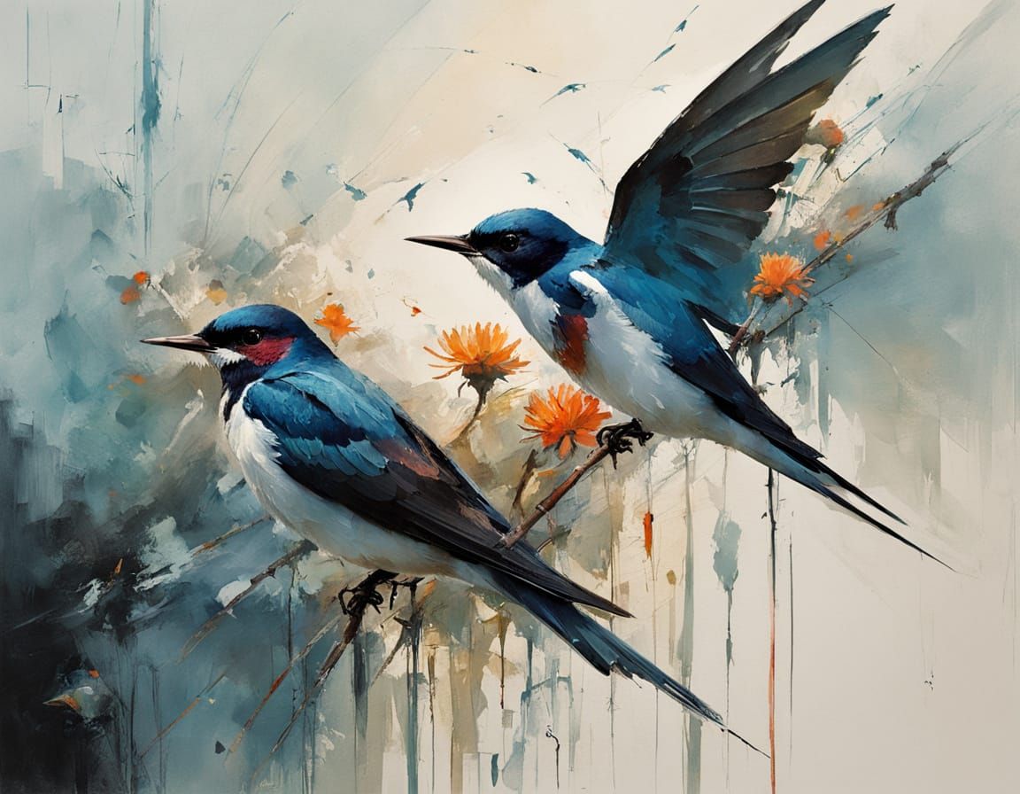 Golden Asters Bloom in a Mysterious, Noctilucent Landscape