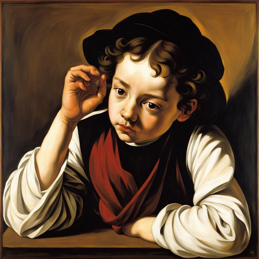 Dramatic Scene in Baroque Painting Style