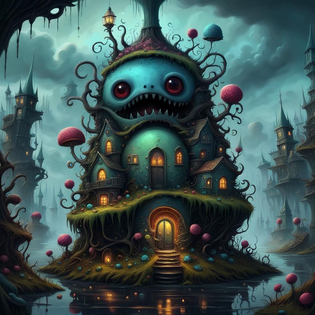 Whimsical Masterpiece in Hyperrealistic Digital Art