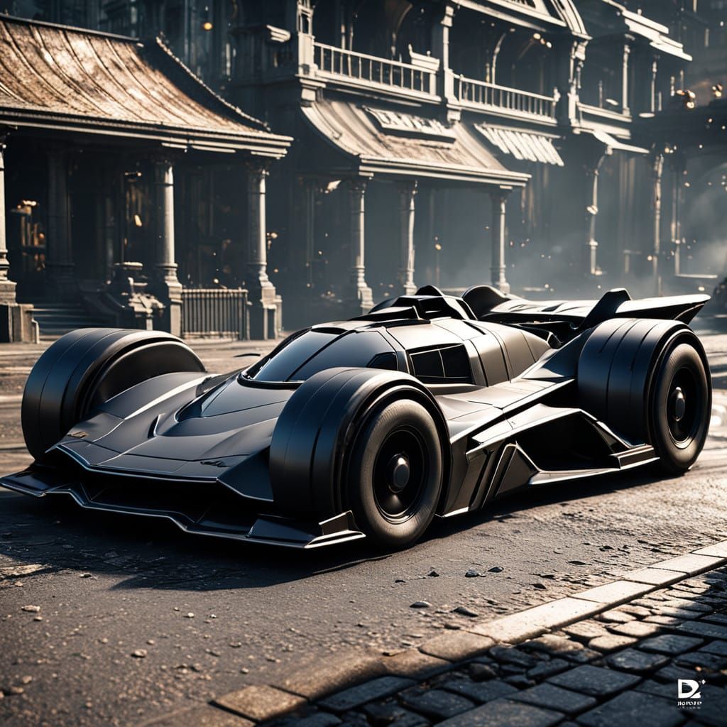 Epic 3D Videogame Graphics Batmobile Unfolds in a New Era