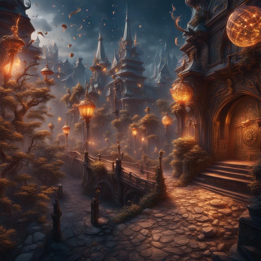 New Year Journal Cover in Detailed Digital Painting