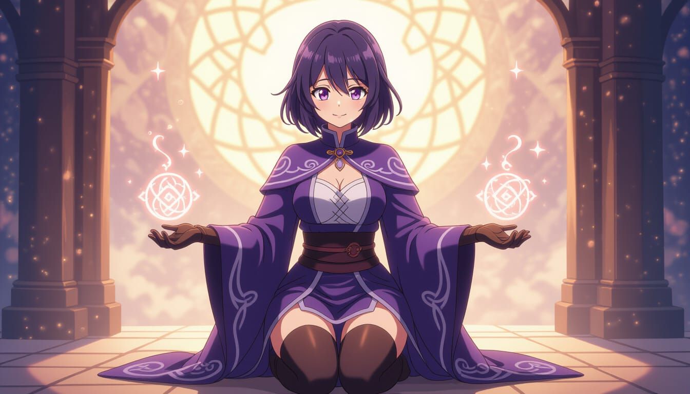 Wiz from Konosuba: Pixar-Style Cinematic Portrait