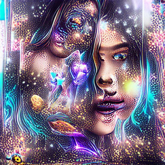 Holographic Astral Illustration in 8K Resolution