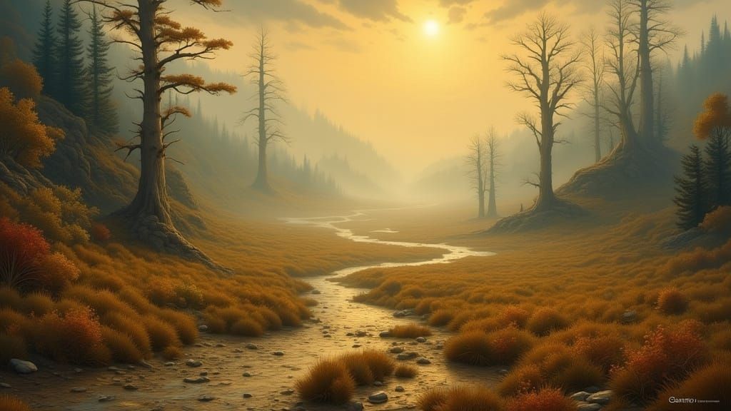 Mystical Landscape in the Style of James Gurney