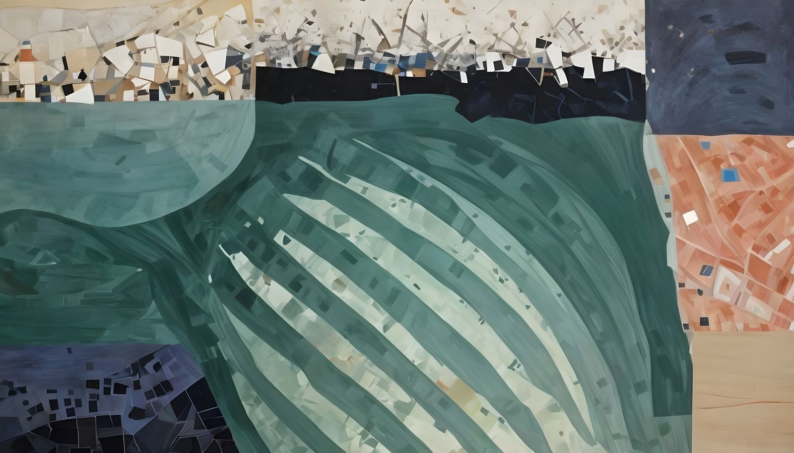 Surreal Landscape Blends Abstract and Realism in Aerial Phot...