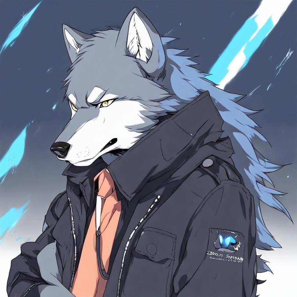 Cool Anime Wolf Artwork