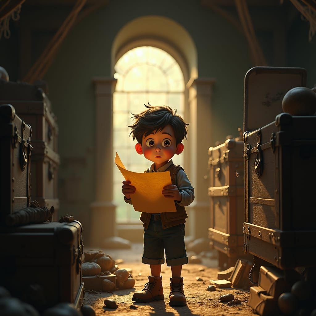 Boy Finds Mysterious Paper in Dusty Attic