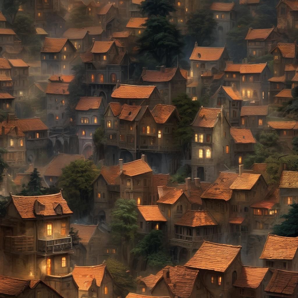 Grimdark Landscape in a Dark Fantasy Style