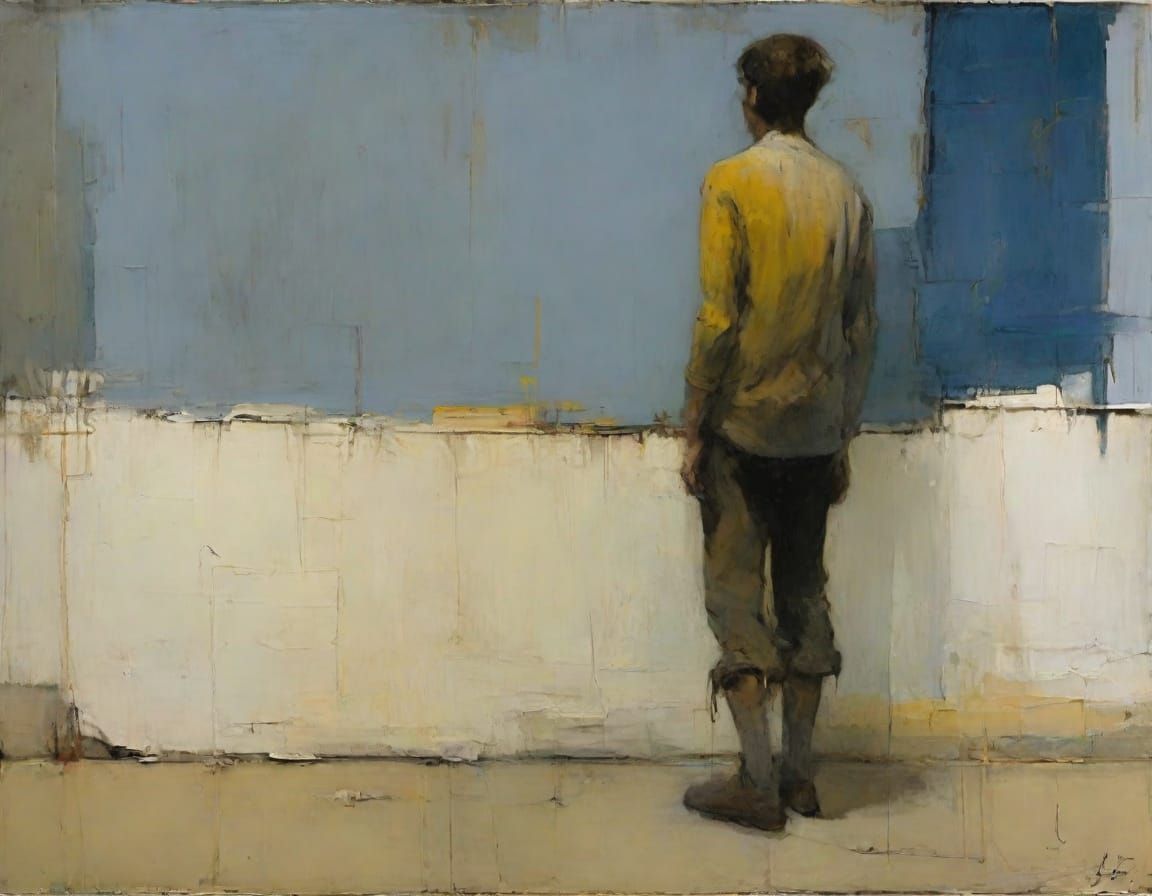 Expressive Figure Painting in Oil with Heavy Brushstrokes