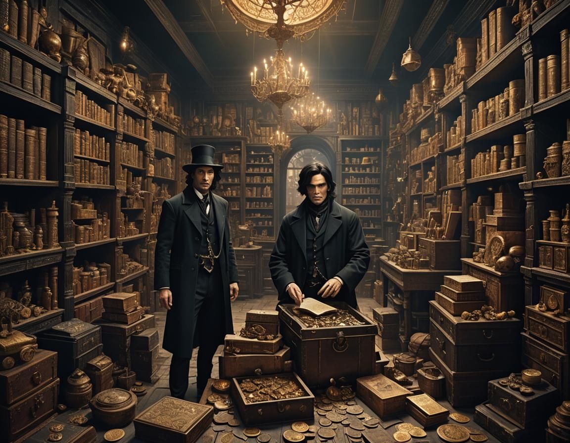 Magician in a Treasury of Magical Artifacts