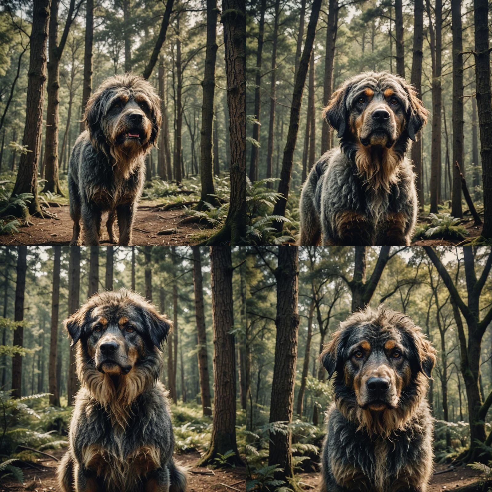 Dog-like Creature with Trunk in Cinematic Style