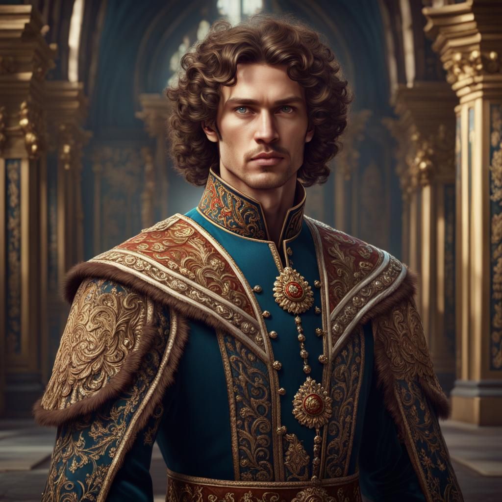 Young Russian Royal in Detailed Matte Painting
