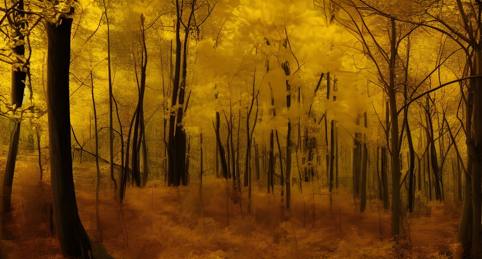Golden Forest in Lord of the Rings Style