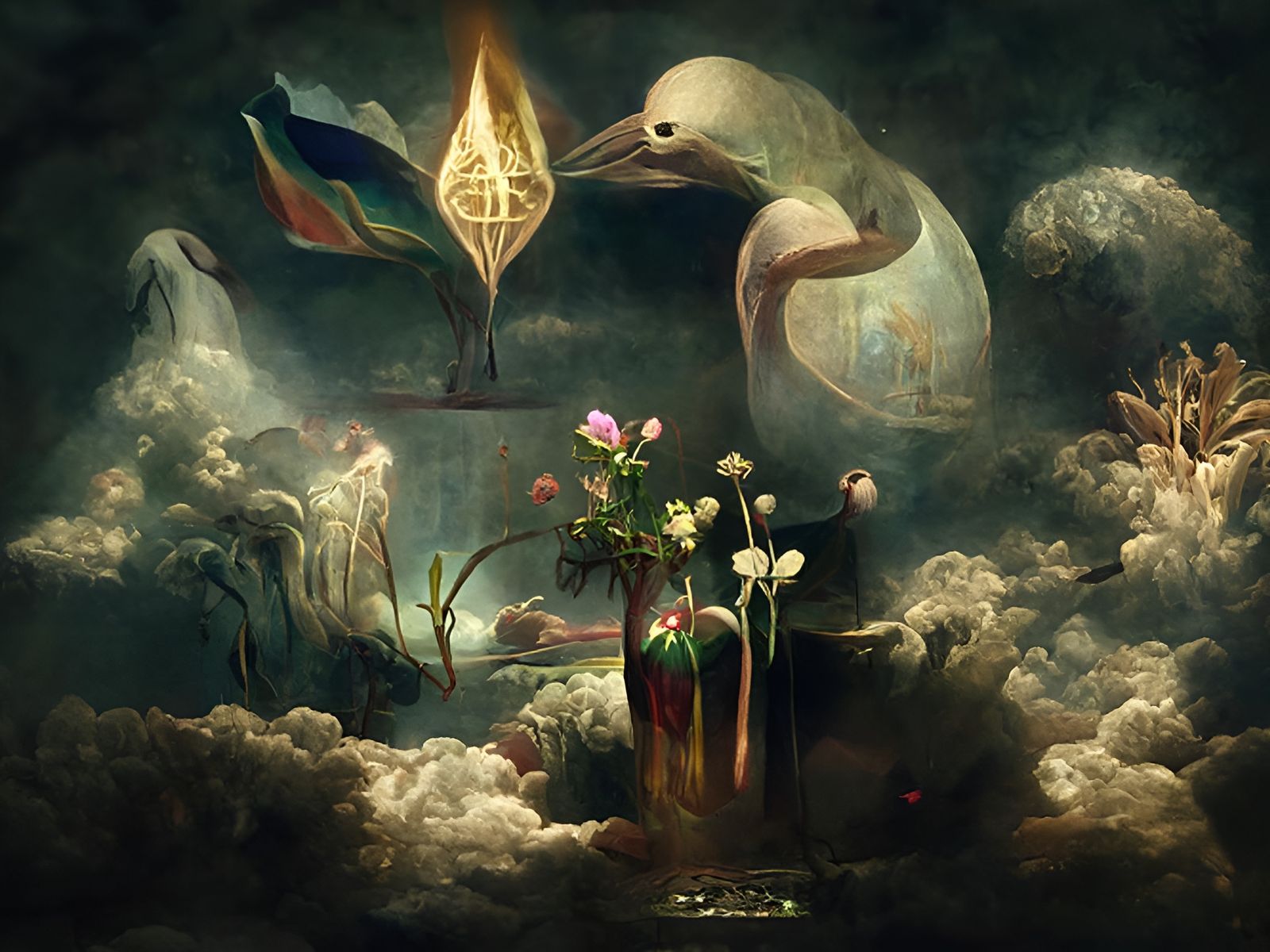 Symbolic Surrealism: A Digital Masterpiece