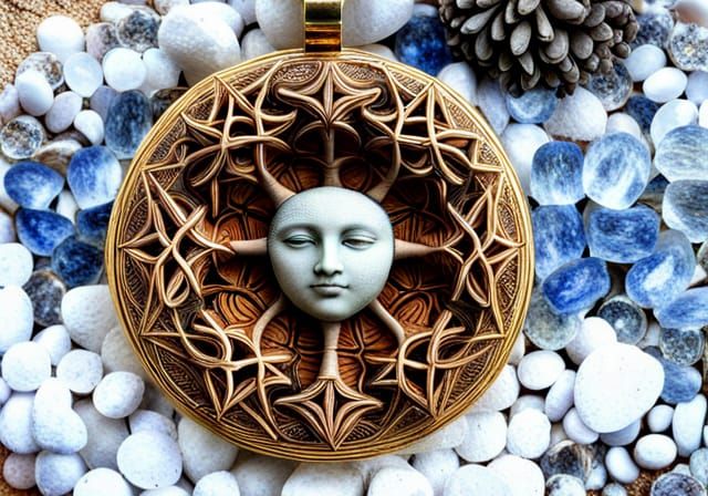 Gaia with Australian Flora and Protective Sigils