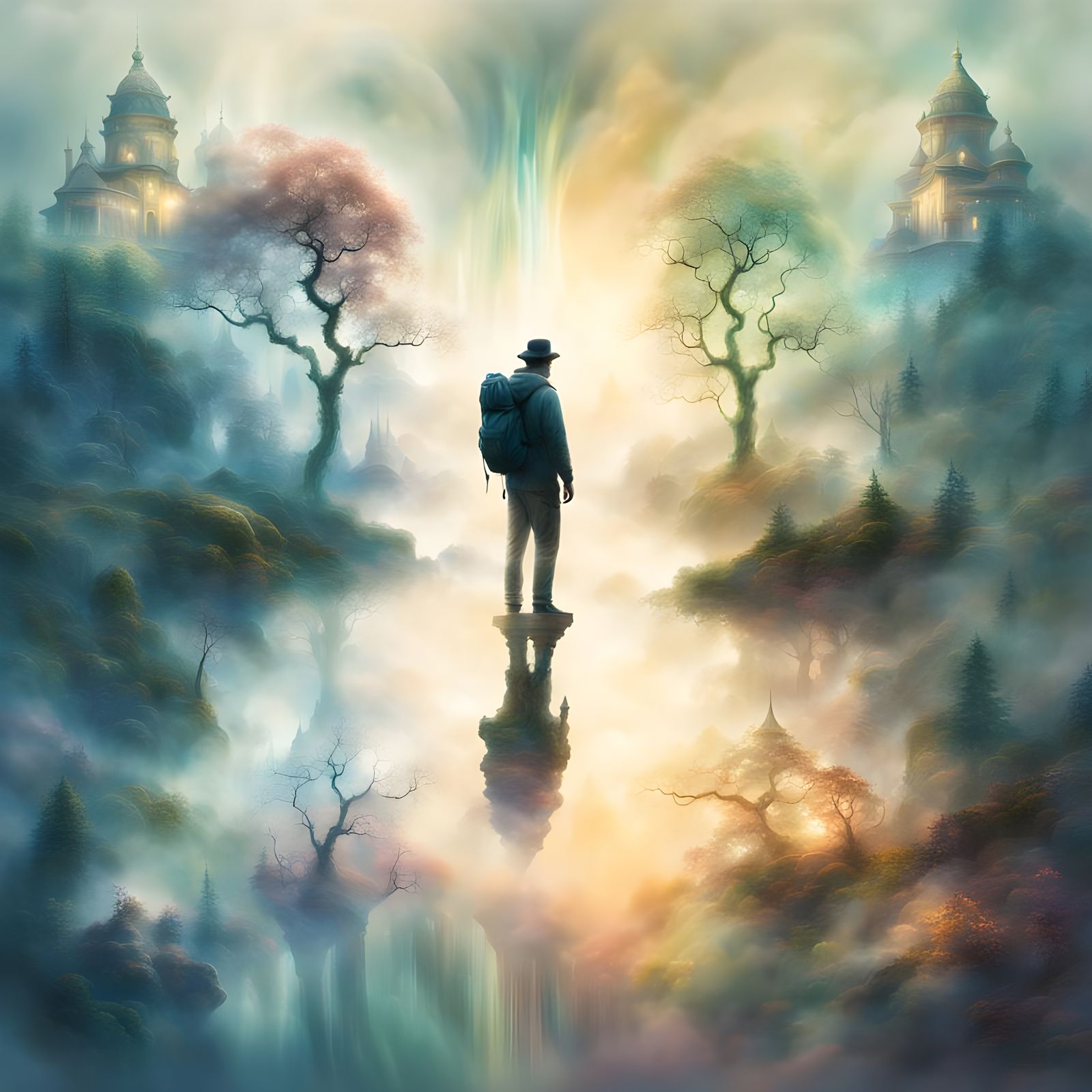 Ethereal Double Exposure Fantasy Art