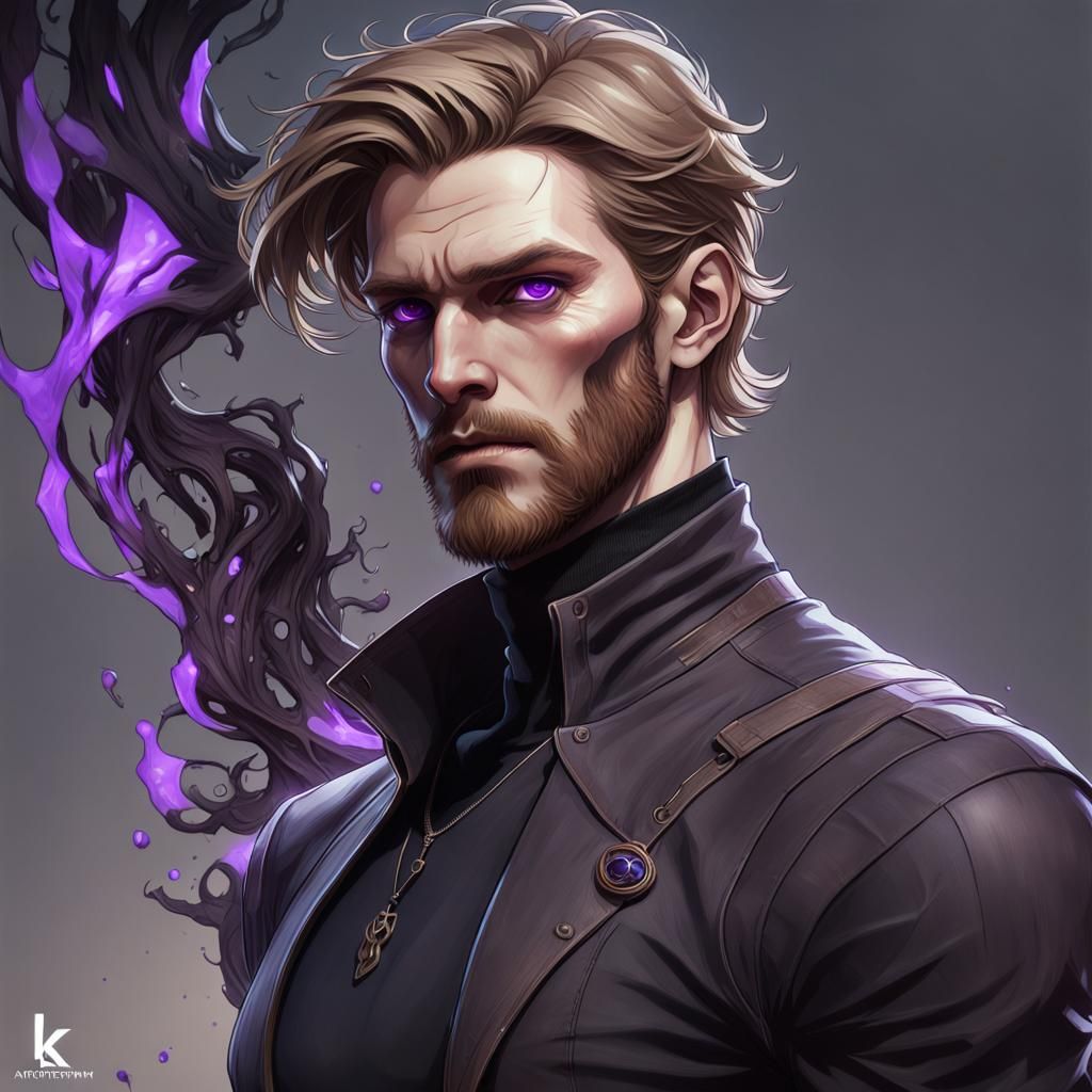 Detailed Portrait of a Pale Man with Veins