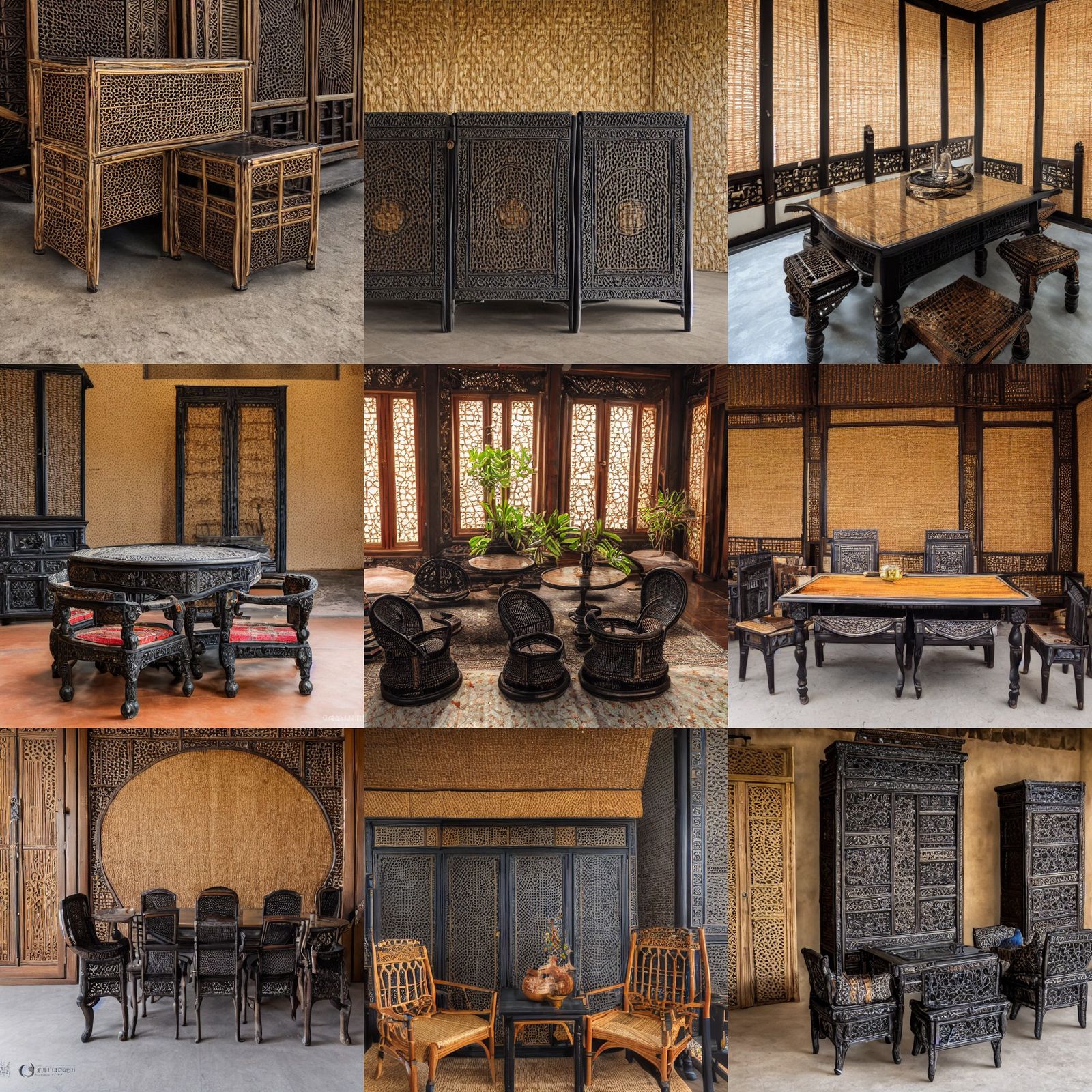 Detailed Photography of Traditional Balinese Furniture