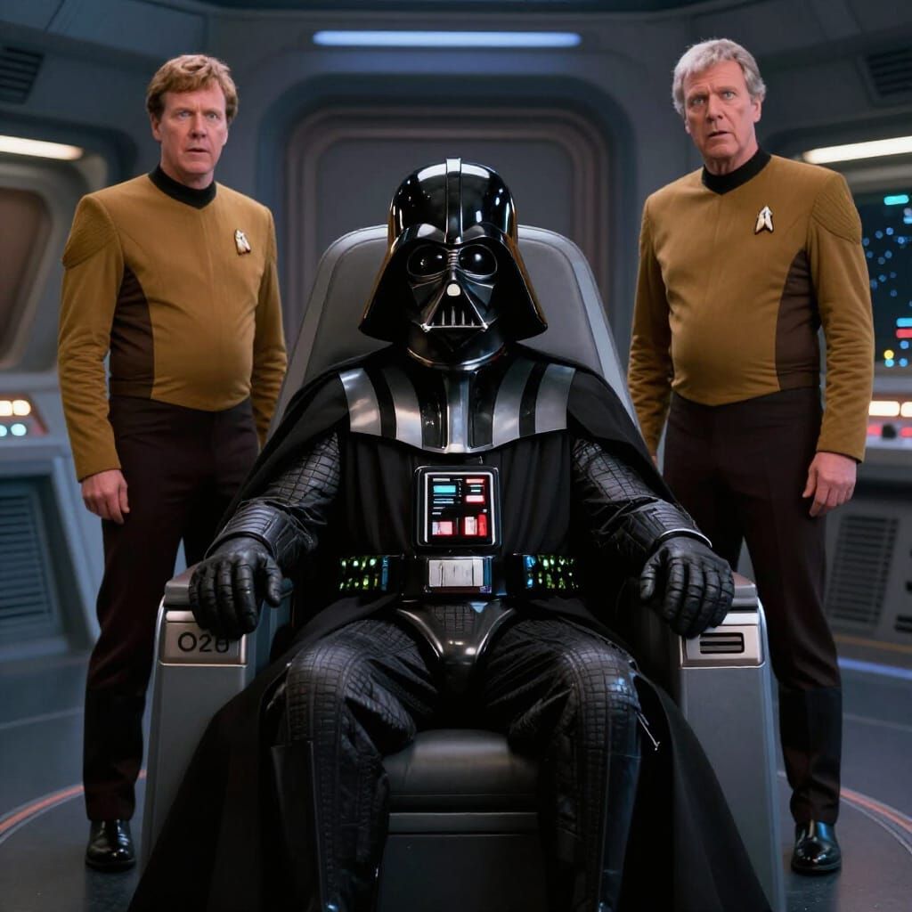 Darth Vader Takes Command of the Starship Enterprise