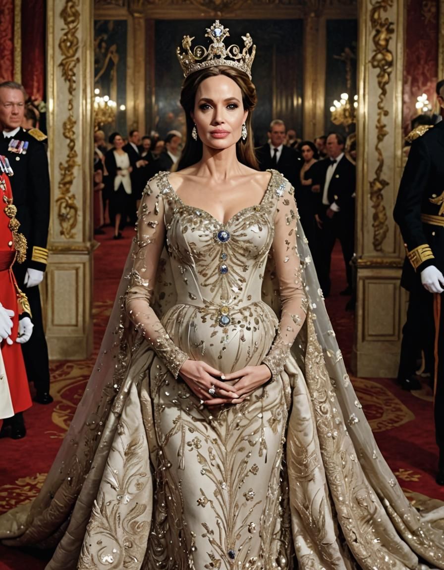 Pregnant Queen at Royal Ball