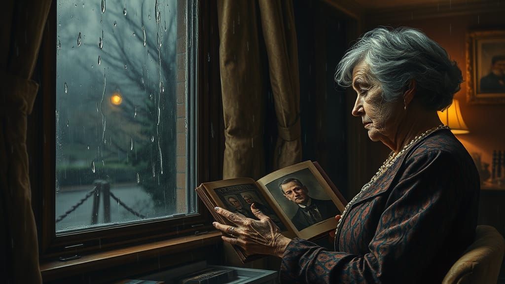 Sad Autumn Night Rain and Nostalgic Memories