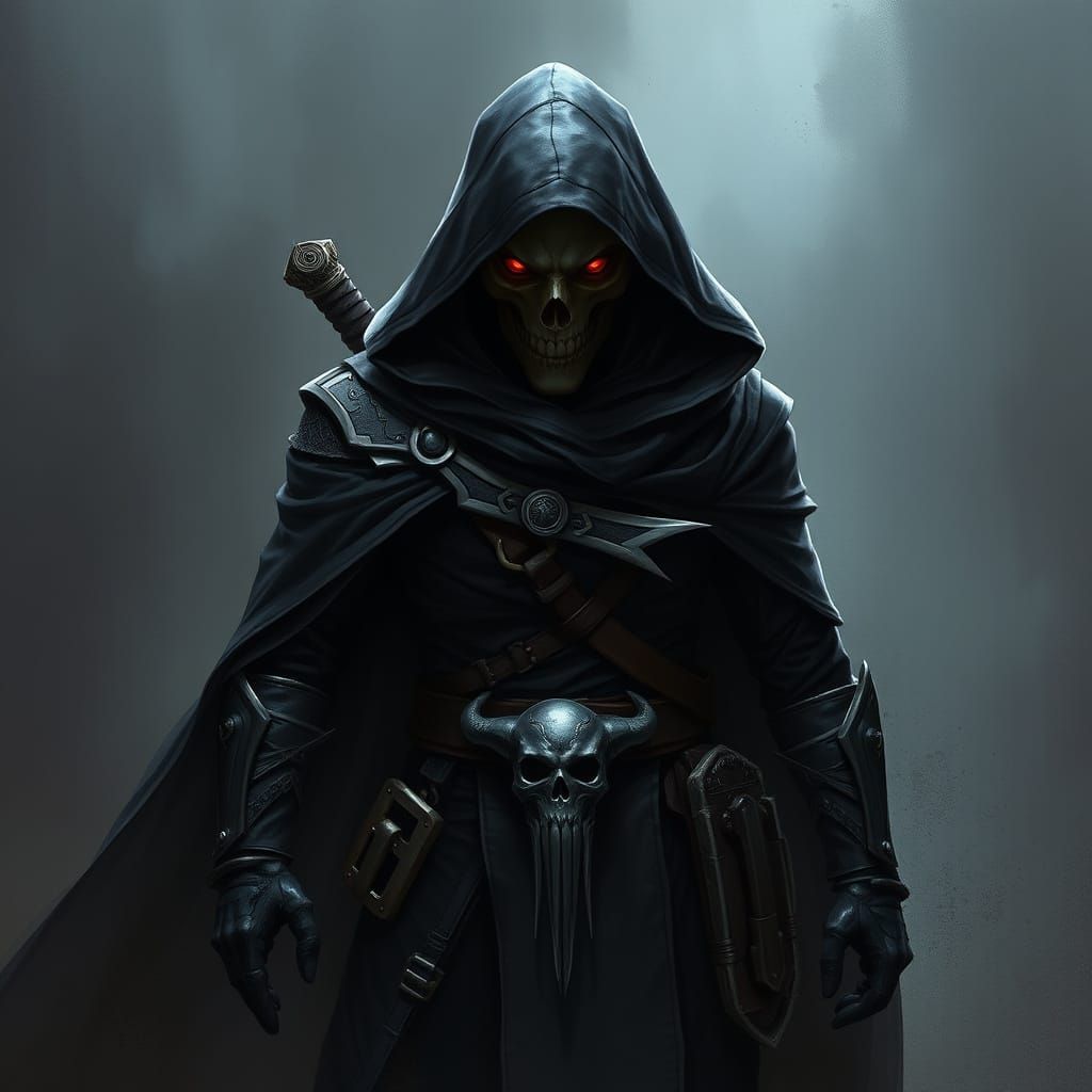 Silent Skulls Leader Tarzu in Dark Futuristic Style