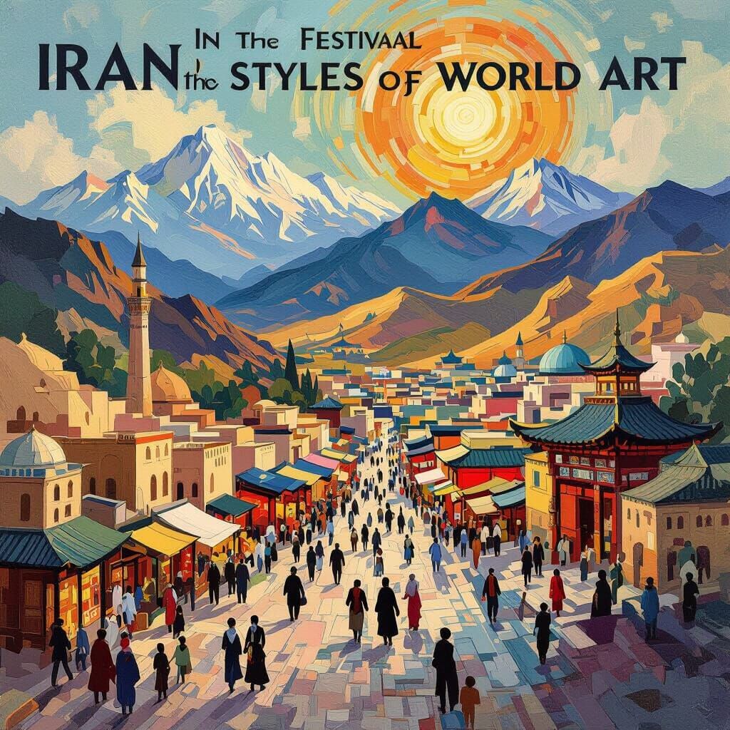 Iran in World Art Styles Festival Poster