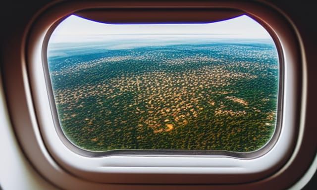 Plane over Madagascar.
