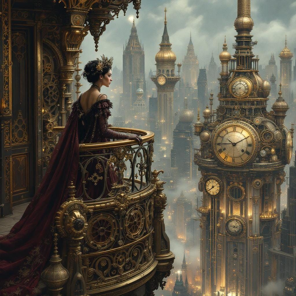 Steampunk Queen in Clockwork City
