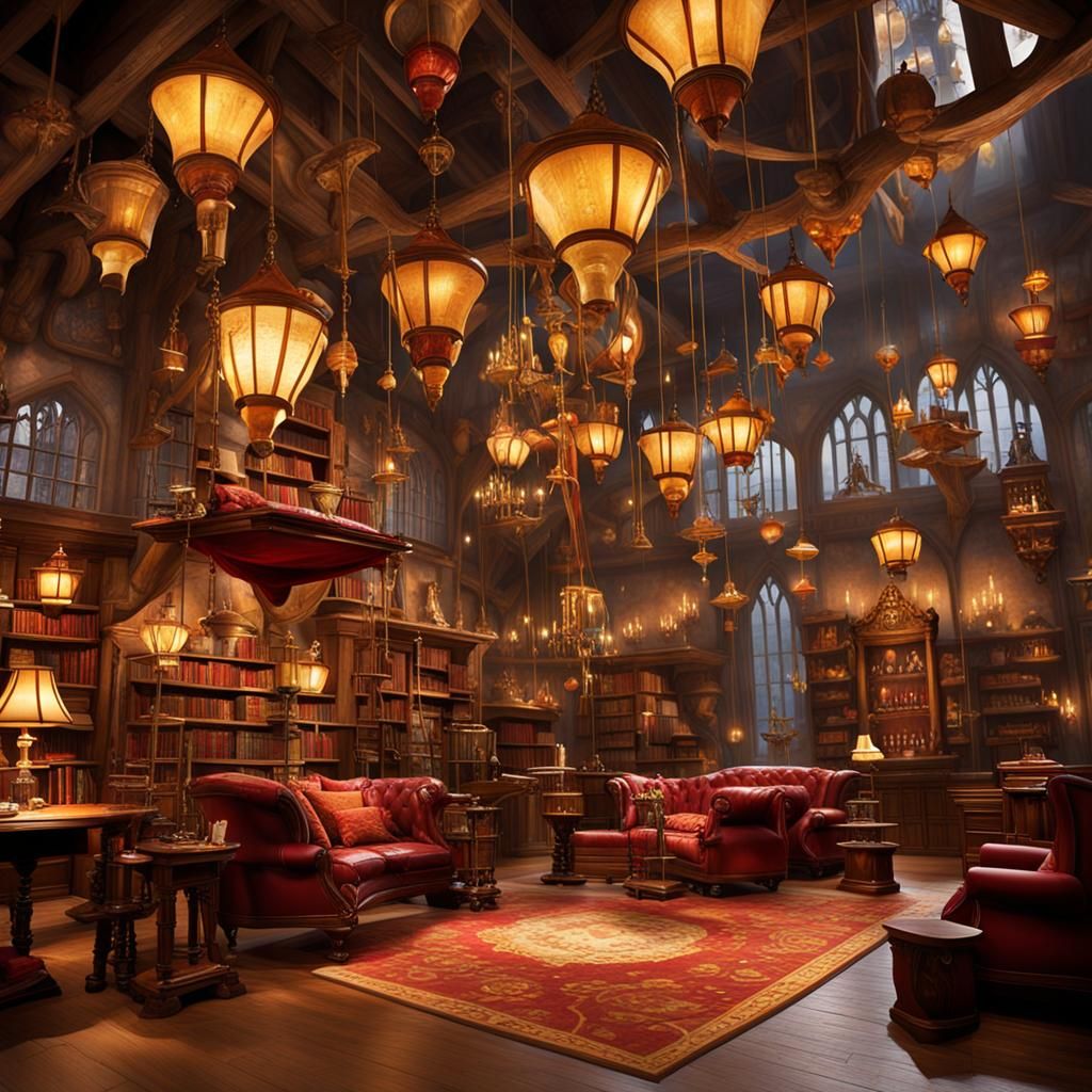 Upside-Down Wizarding World: Gryffindor Common Room