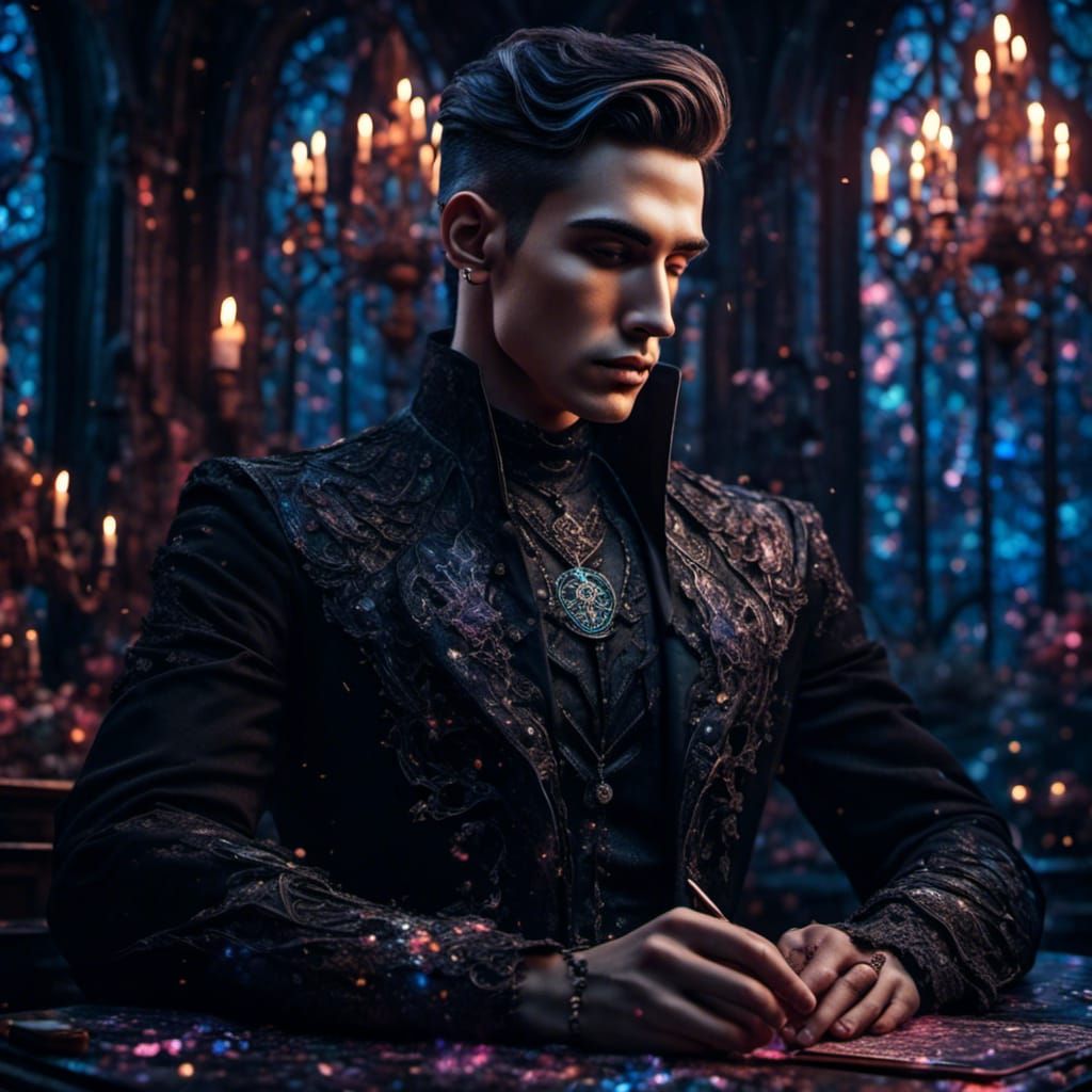 Rhysand, High Lord: Hyperrealistic Digital Portrait