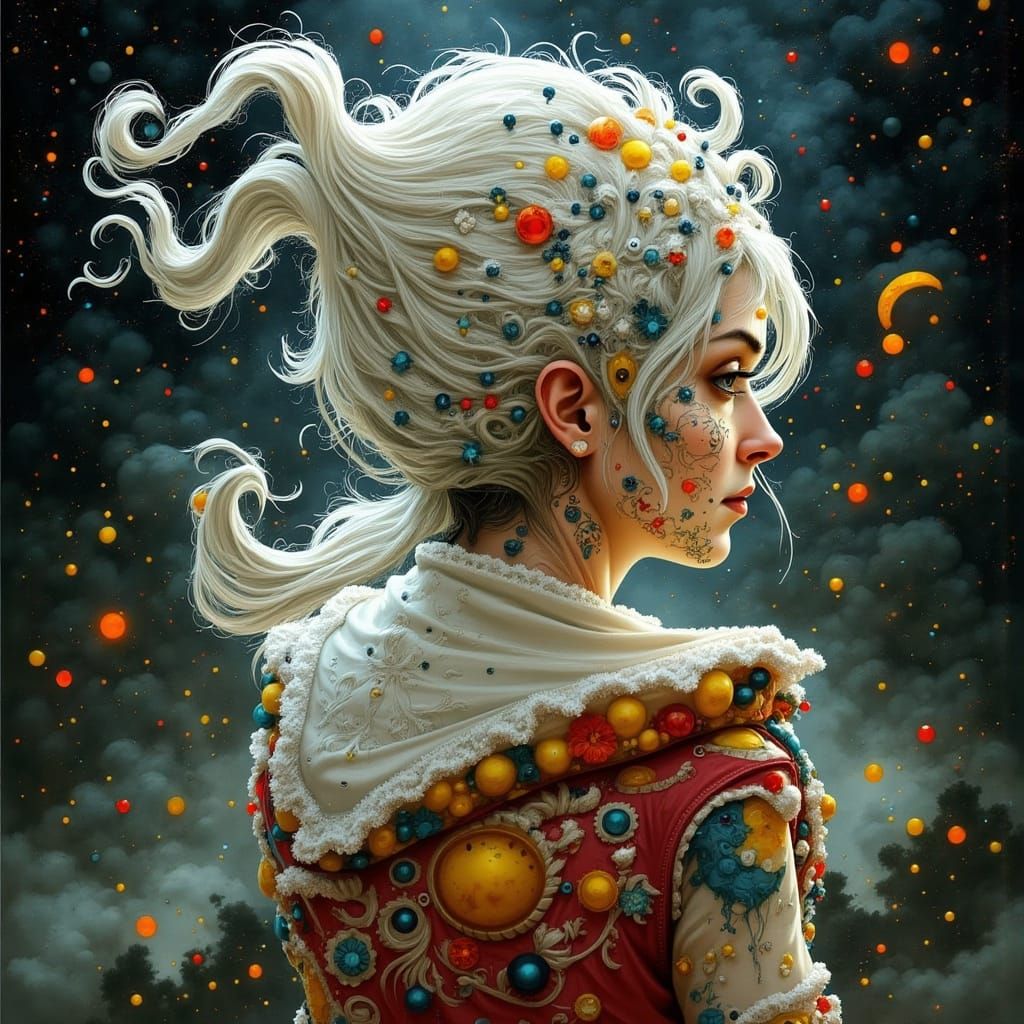 Abstract Portrait in Eric Gustafson Style