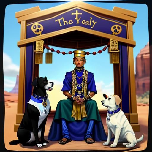 Greatest fortune teller is a dog on zion's collar a symbol of eternity he sees in your future a great bone