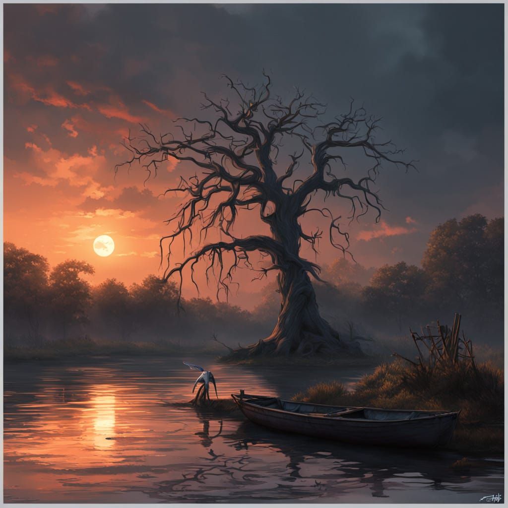 Tranquil Desolation on the Orinoco River