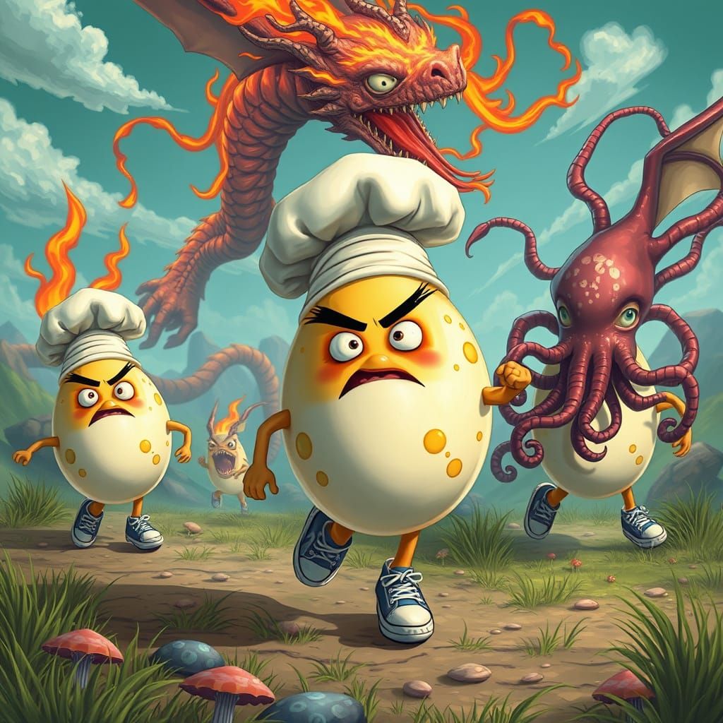 Eggs' Escape: A Whimsical Animated Adventure