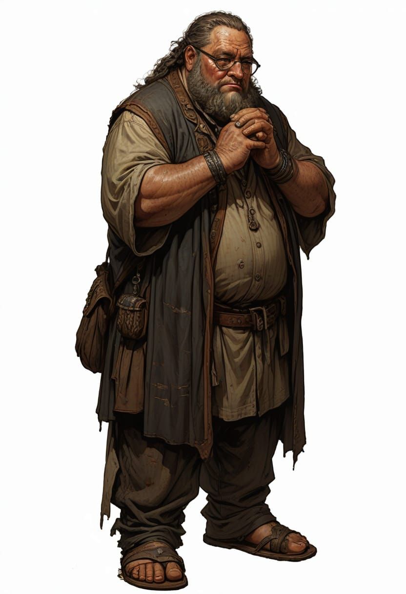 18th Century Scholar in Heroic Fantasy Style