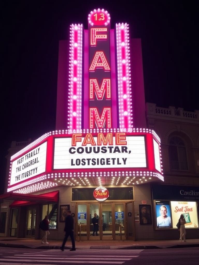 Futuristic Portrait in Neon Style